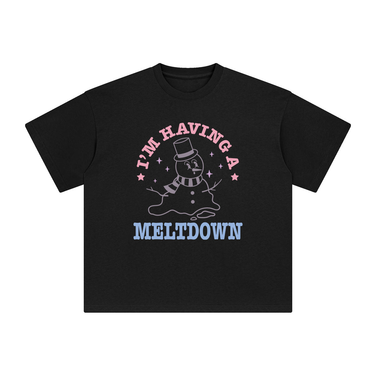 Snowman Meltdown Graphic Tee-INNBLAC Fashion Apparel