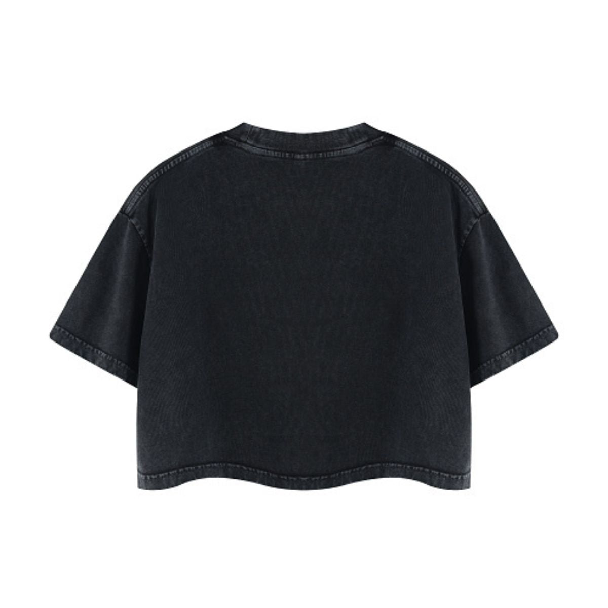Snowflake Washed Boxy Cropped Cotton Tee 2026