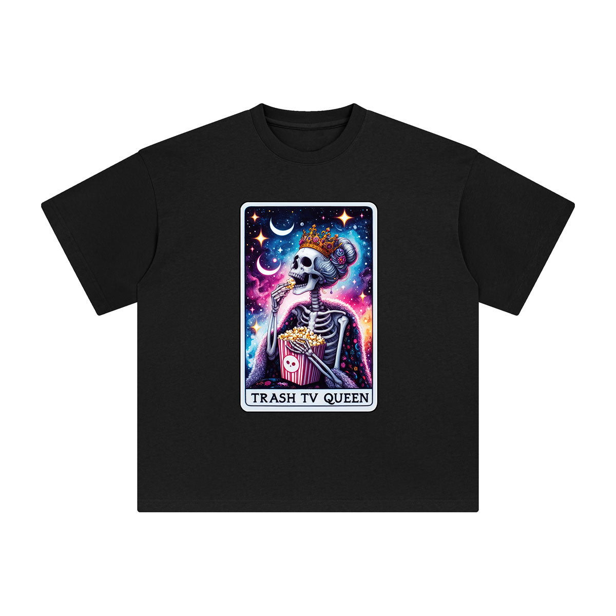 Trash TV Queen Graphic Tee-INNBLAC Fashion Apparel