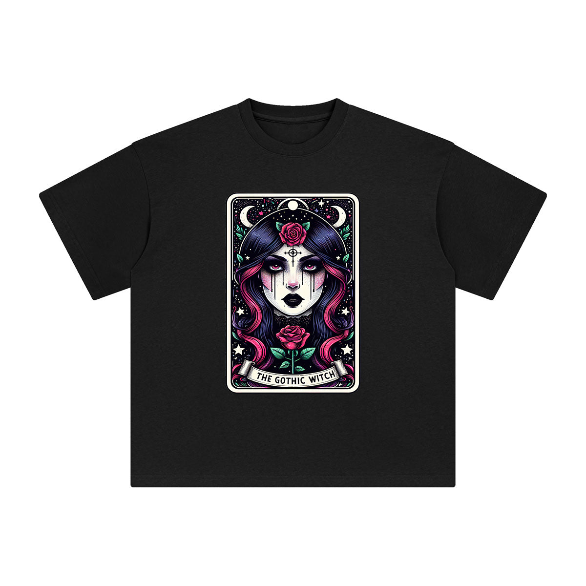 The Gothic Witch Graphic Tee-INNBLAC Fashion Apparel