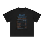 Dad Nutrition Facts Graphic Tee-INNBLAC Fashion Apparel
