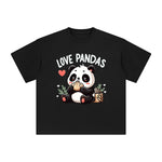 Love Pandas Graphic Tee-INNBLAC Fashion Apparel