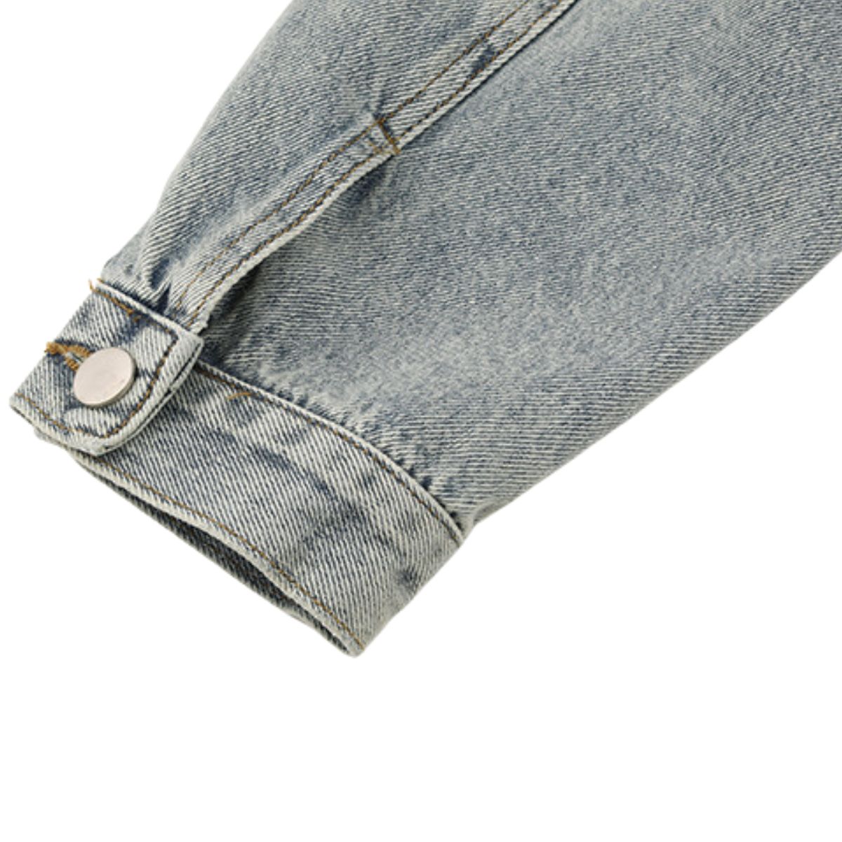 Vestido midi vaquero sin mangas con botones y aberturas en la parte delantera