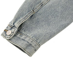 Vestido midi vaquero sin mangas con botones y aberturas en la parte delantera