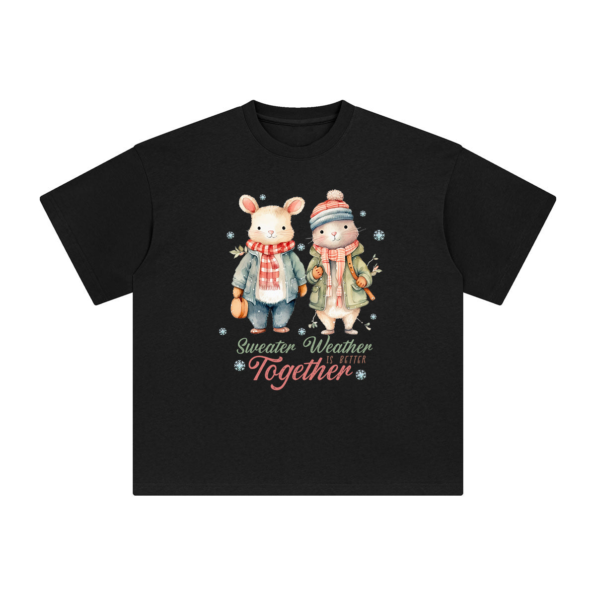 Sweater Weather Is Better Together Graphic Tee-INNBLAC Fashion Apparel