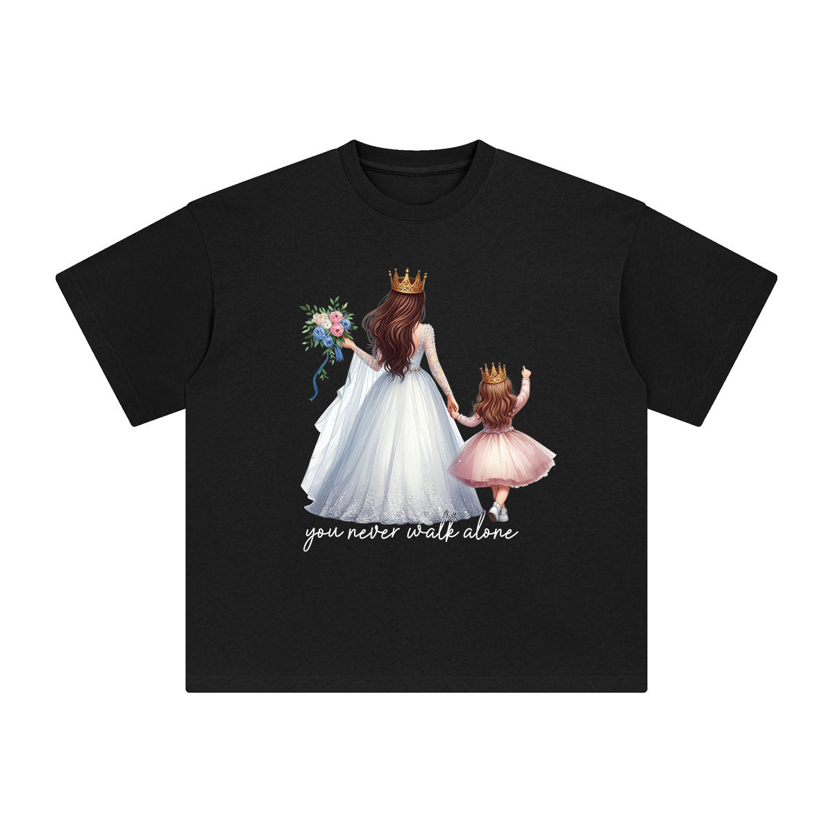 Princess Mom & Baby Graphic Tee-INNBLAC Fashion Apparel
