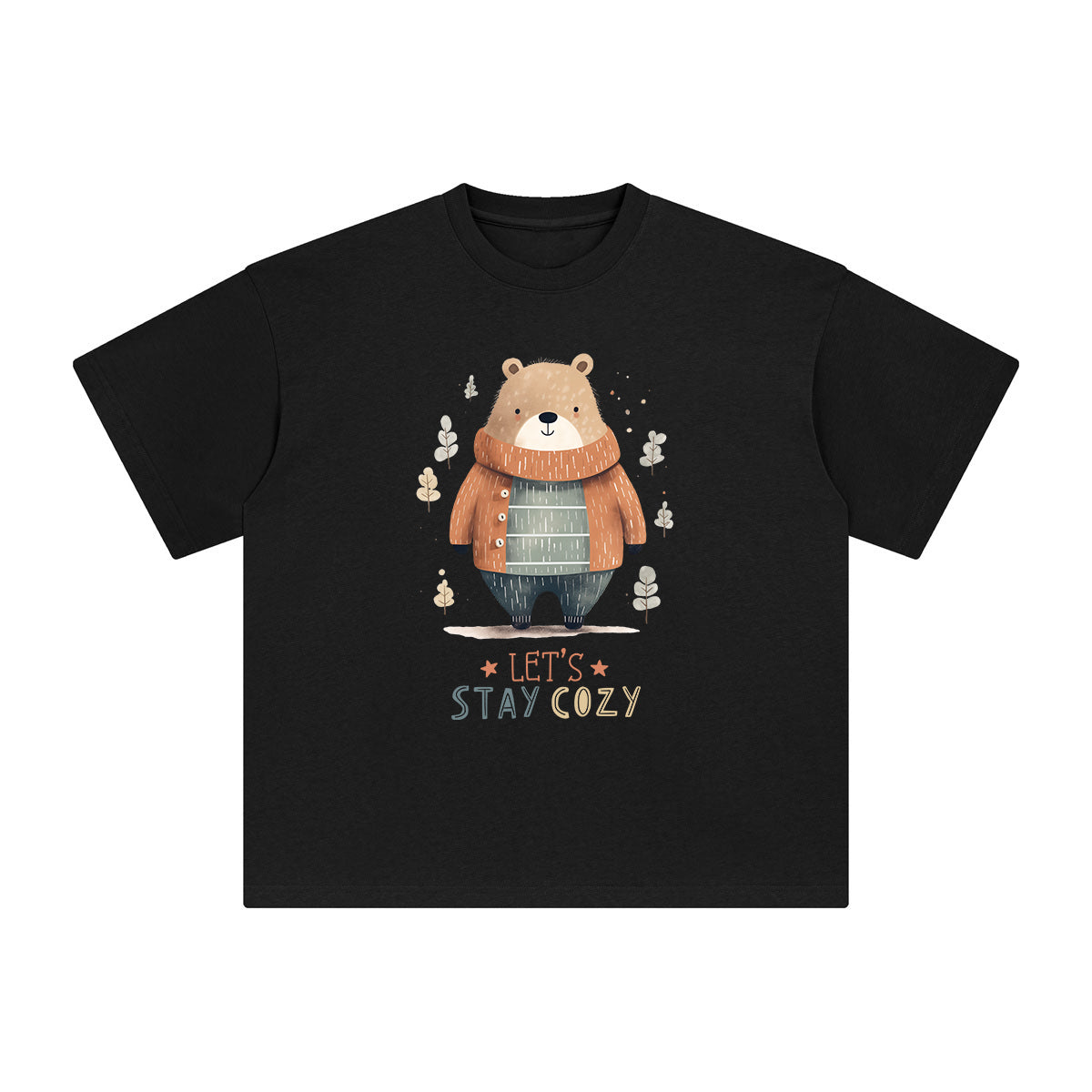 Let's Stay Cozy Graphic Tee-INNBLAC Fashion Apparel