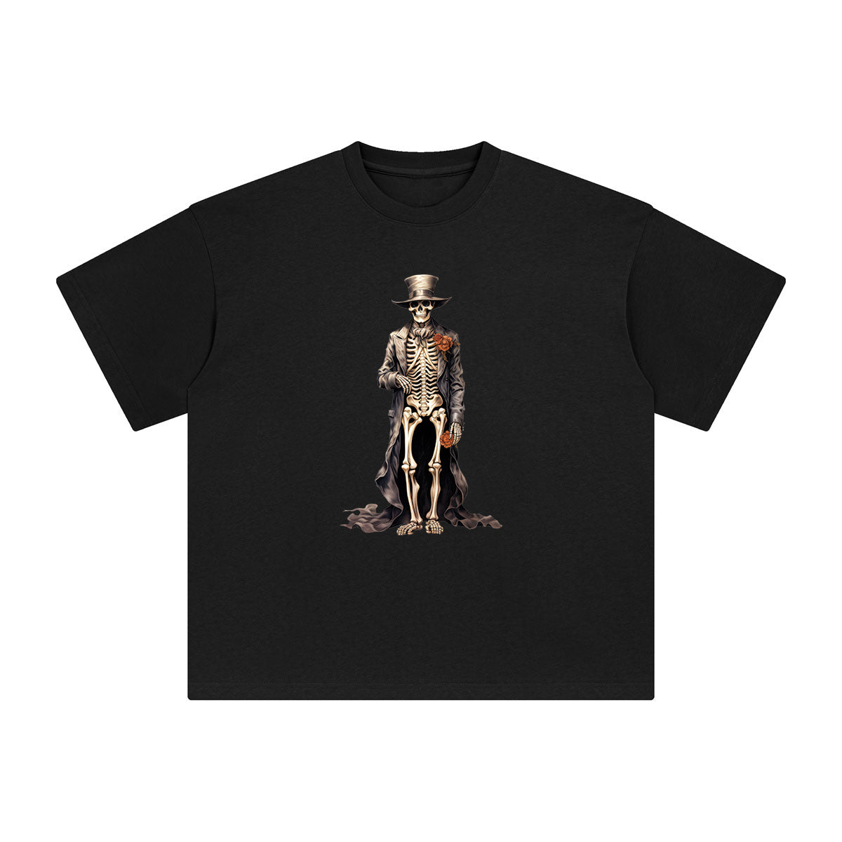 Halloween Skeleton Graphic Tee-INNBLAC Fashion Apparel