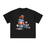 American Mom & Baby Boy Graphic Tee-INNBLAC Fashion Apparel