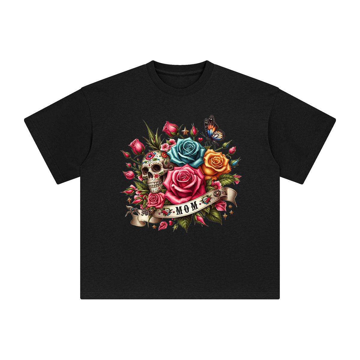 MOM Flowers Graphic Tee-INNBLAC Fashion Apparel