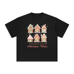 Gingerbread Kisess & Christmas Wishes Graphic Tee-INNBLAC Fashion Apparel