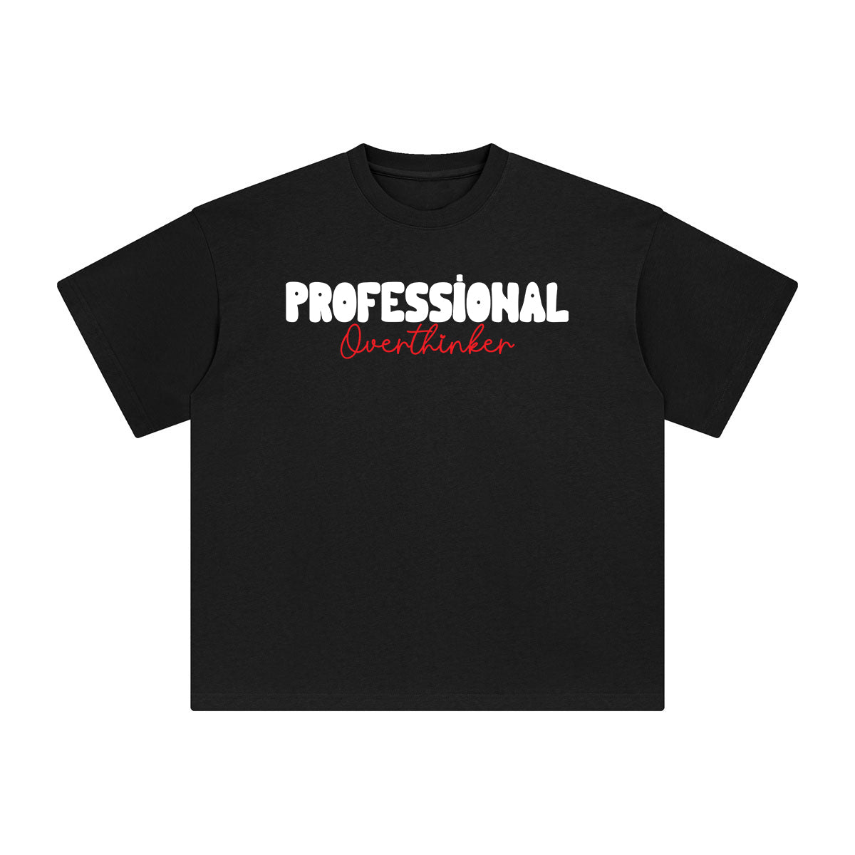 Professional Overthinker Aesthetic Graphic Tee-INNBLAC Fashion Apparel