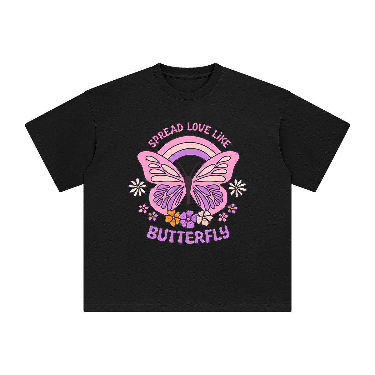 Spread Love Like Butterfly Graphic Tee-INNBLAC Fashion Apparel