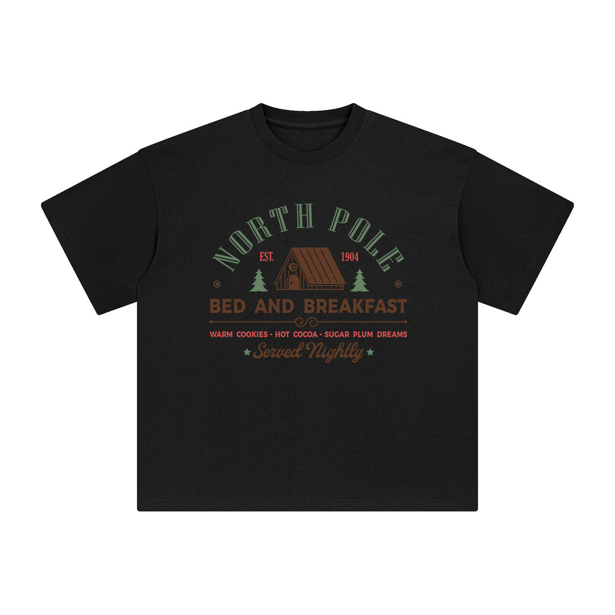 North Pole House Graphic Tee-INNBLAC Fashion Apparel