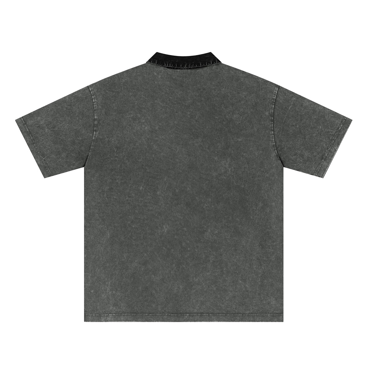 Polo lavado de color en contraste de 8.5 oz