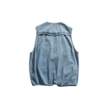 Japanese Vintage Washed Utility Denim Vest