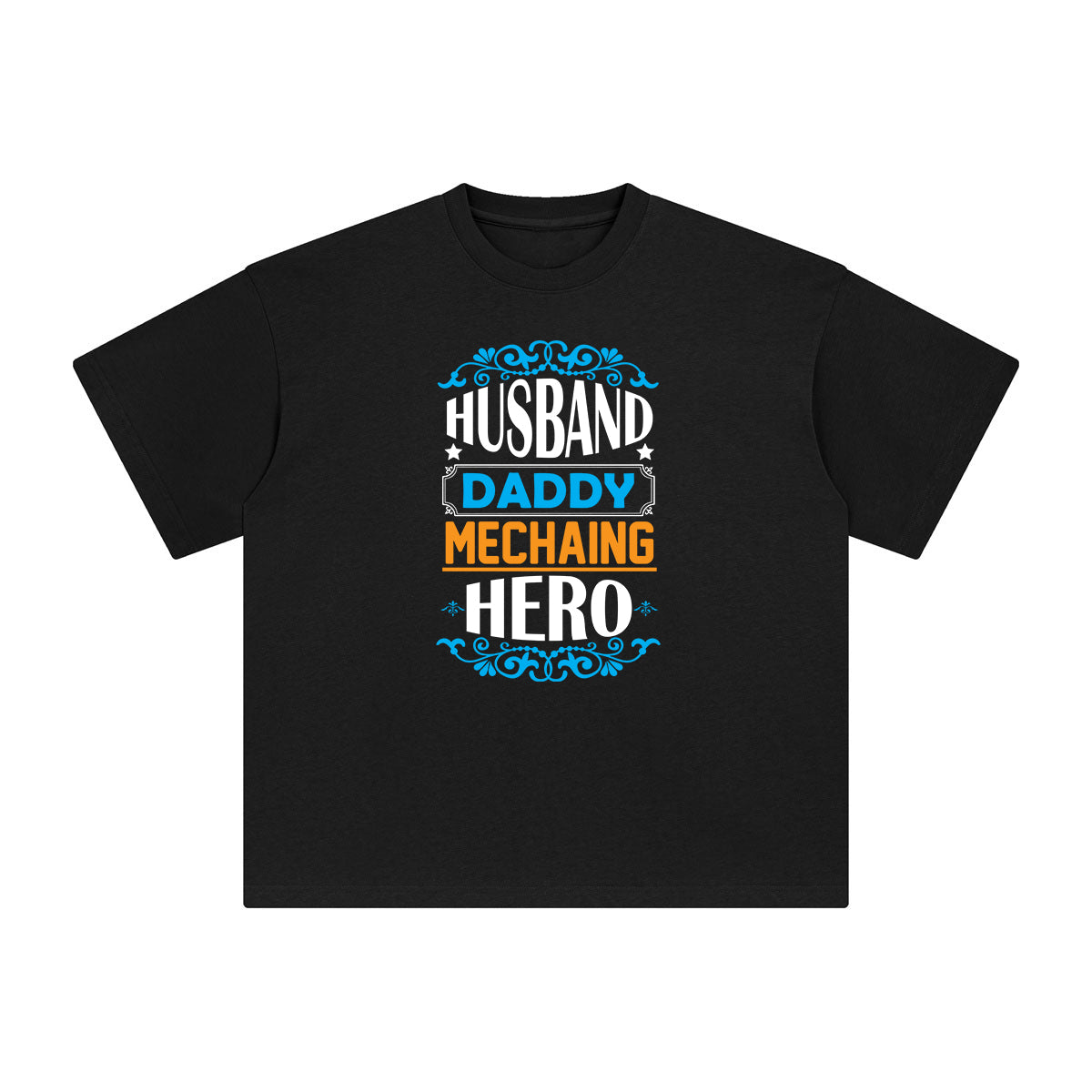 HUSBAND DADDY MECHAING HERO Aesthetic Graphic Tee-INNBLAC Fashion Apparel