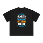 HUSBAND DADDY MECHAING HERO Aesthetic Graphic Tee-INNBLAC Fashion Apparel