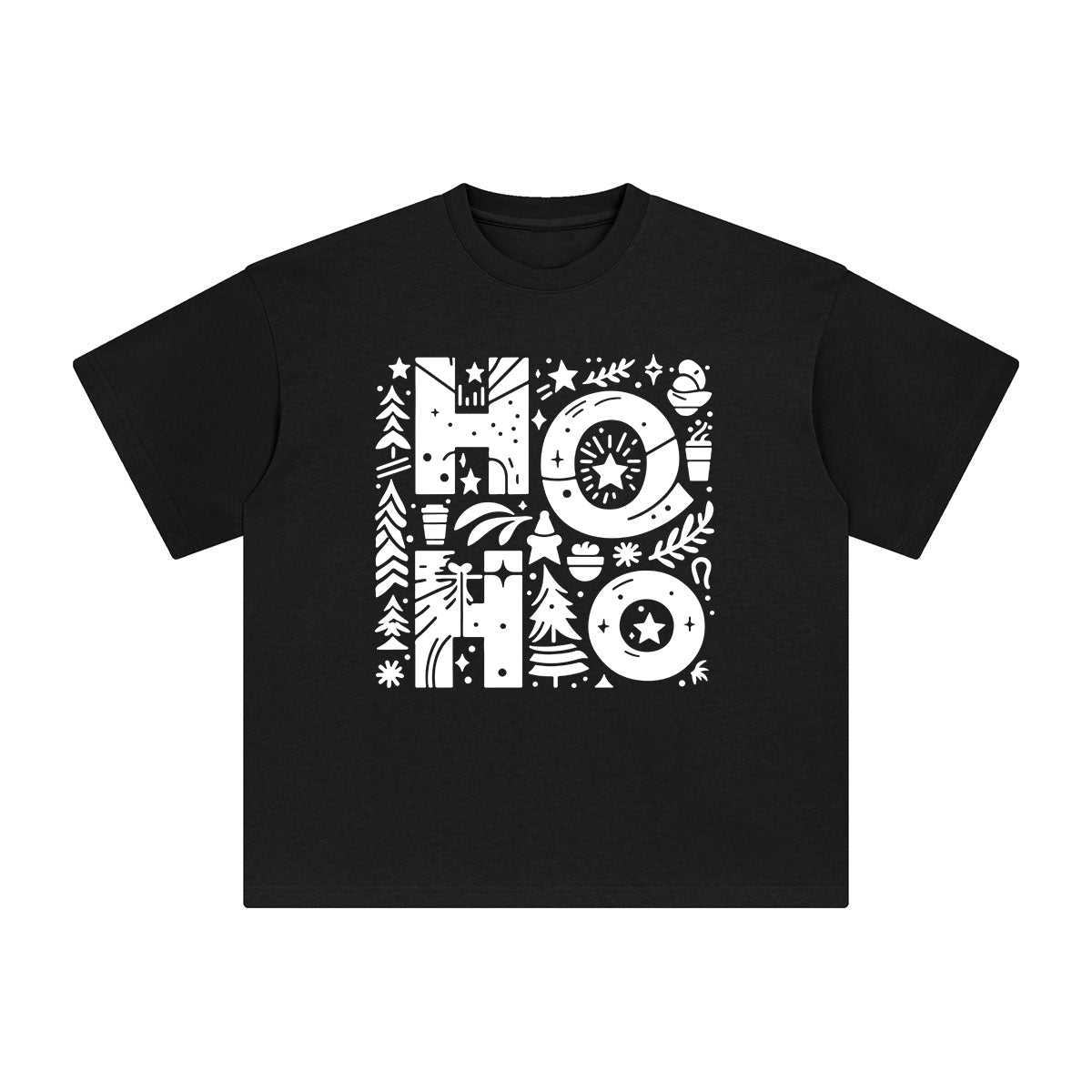 HO HO HO Graphic Tee-INNBLAC Fashion Apparel
