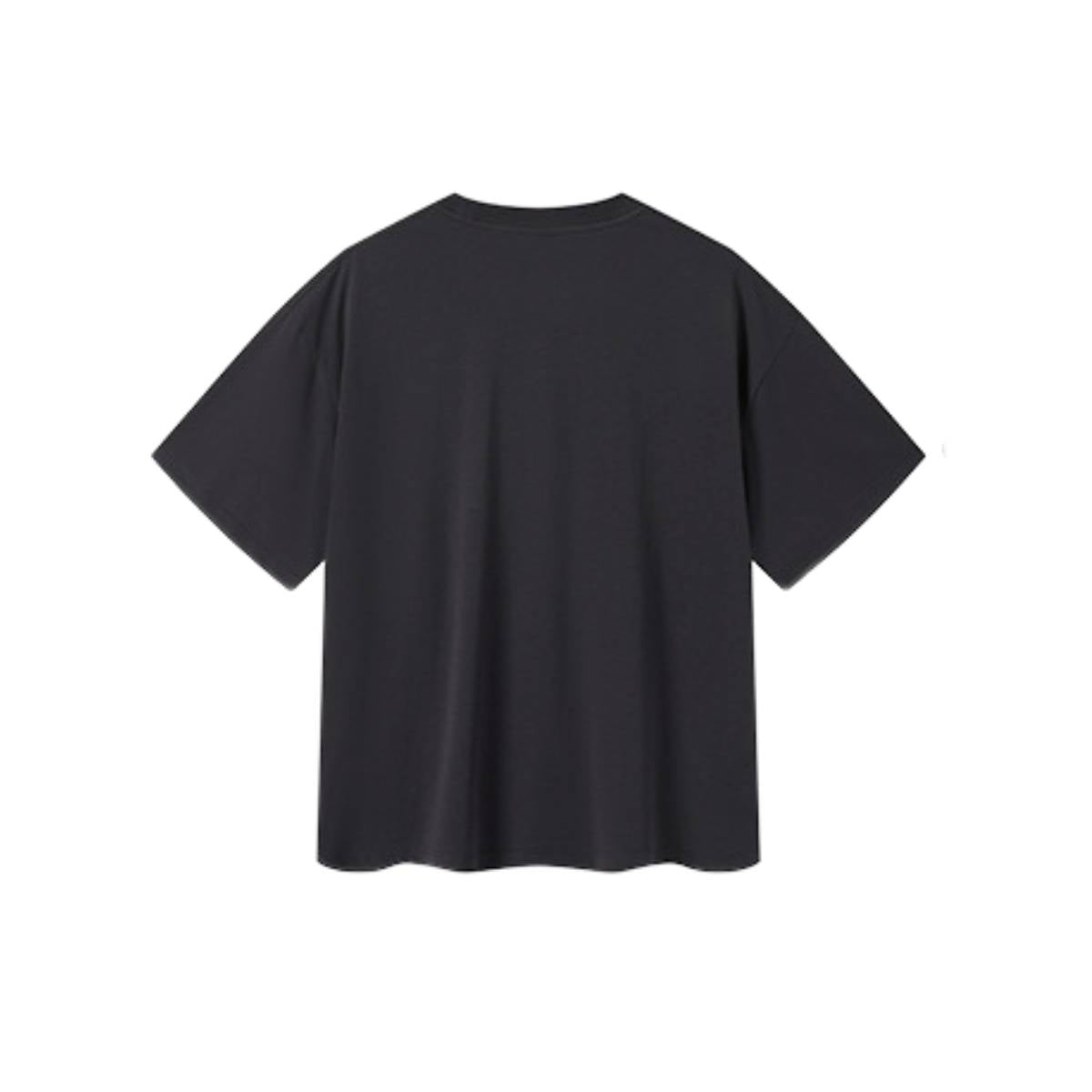 Camiseta destructiva de peso pesado con borde crudo de 10 oz