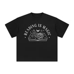 Reading Is Magic Graphic Tee-INNBLAC Fashion Apparel