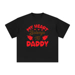 My Heart Belongs To Daddy Graphic Tee-INNBLAC Fashion Apparel