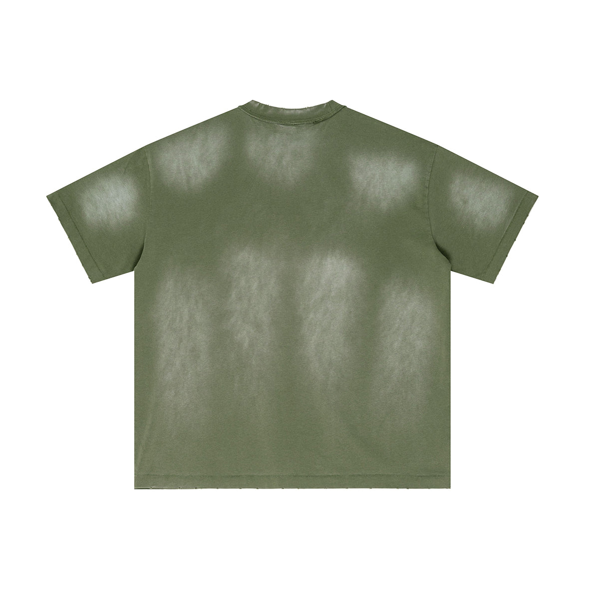 Acid Washed Distressed Reverse Tee 8oz