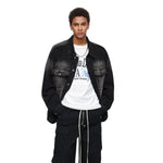Washed Gradient Trucker Denim Jacket