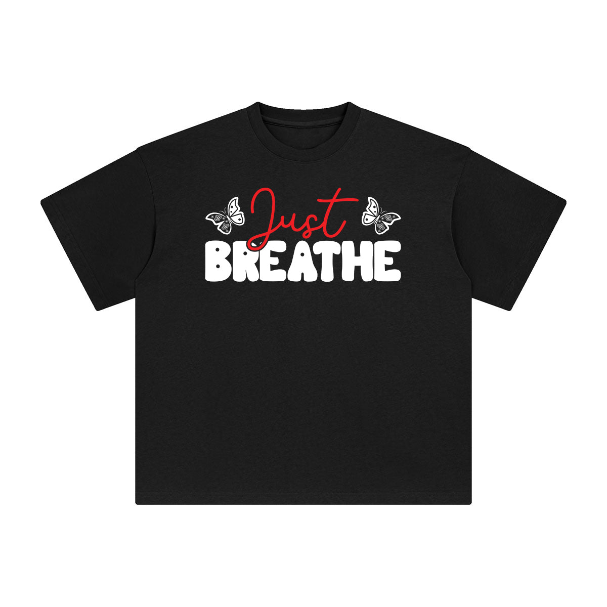 Just Breathe Aesthetic Graphic Tee-INNBLAC Fashion Apparel