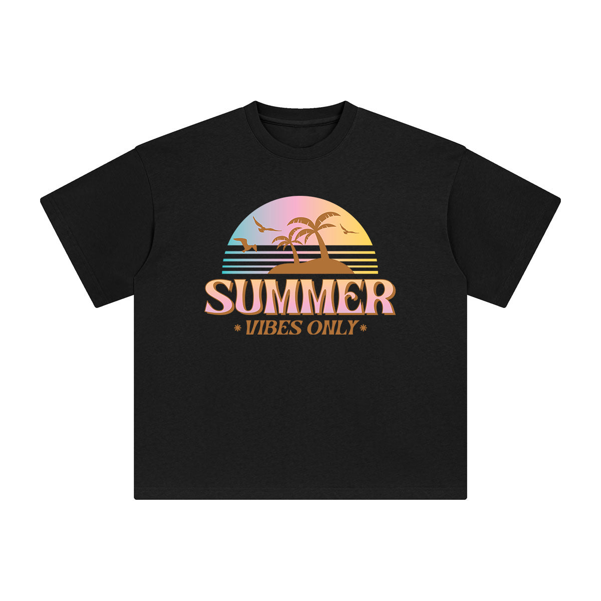 Summer Vibes Only Graphic Tee-INNBLAC Fashion Apparel