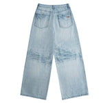 Light Wash Ghost Claw Baggy Wide Leg Denim Jeans