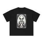 Alien Tarot Card Graphic Tee-INNBLAC Fashion Apparel