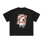 Pastel Christmas Baby Unicorn Graphic Tee-INNBLAC Fashion Apparel