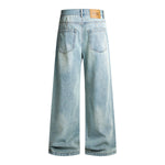 Streetwear Relaxed Straight-Leg Workwear Jeans