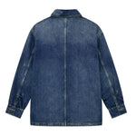 Hip-hop Versatile Pocket-decorated Loose Denim Shirt Jacket