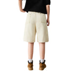 Bermudas con lavado vintage y salpicaduras de tinta