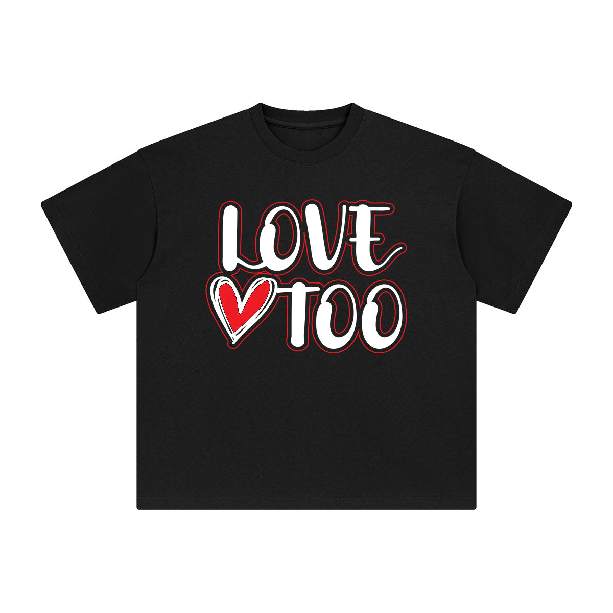 Love Too Aesthetic Graphic Tee-INNBLAC Fashion Apparel