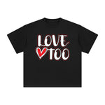 Love Too Aesthetic Graphic Tee-INNBLAC Fashion Apparel