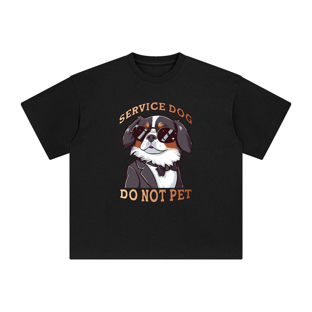 Service Dog Do Not Pet Graphic Tee-INNBLAC Fashion Apparel