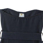 Falda vaquera con bordado de perlas y lavado vintage