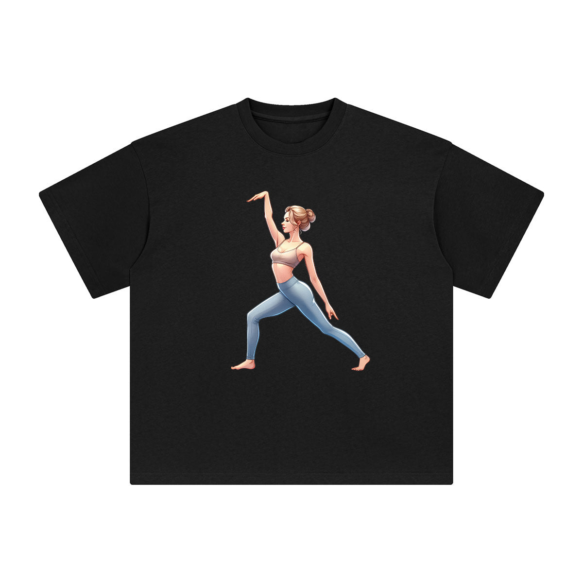 Yoga Mom Comic Graphic Tee-INNBLAC Fashion Apparel
