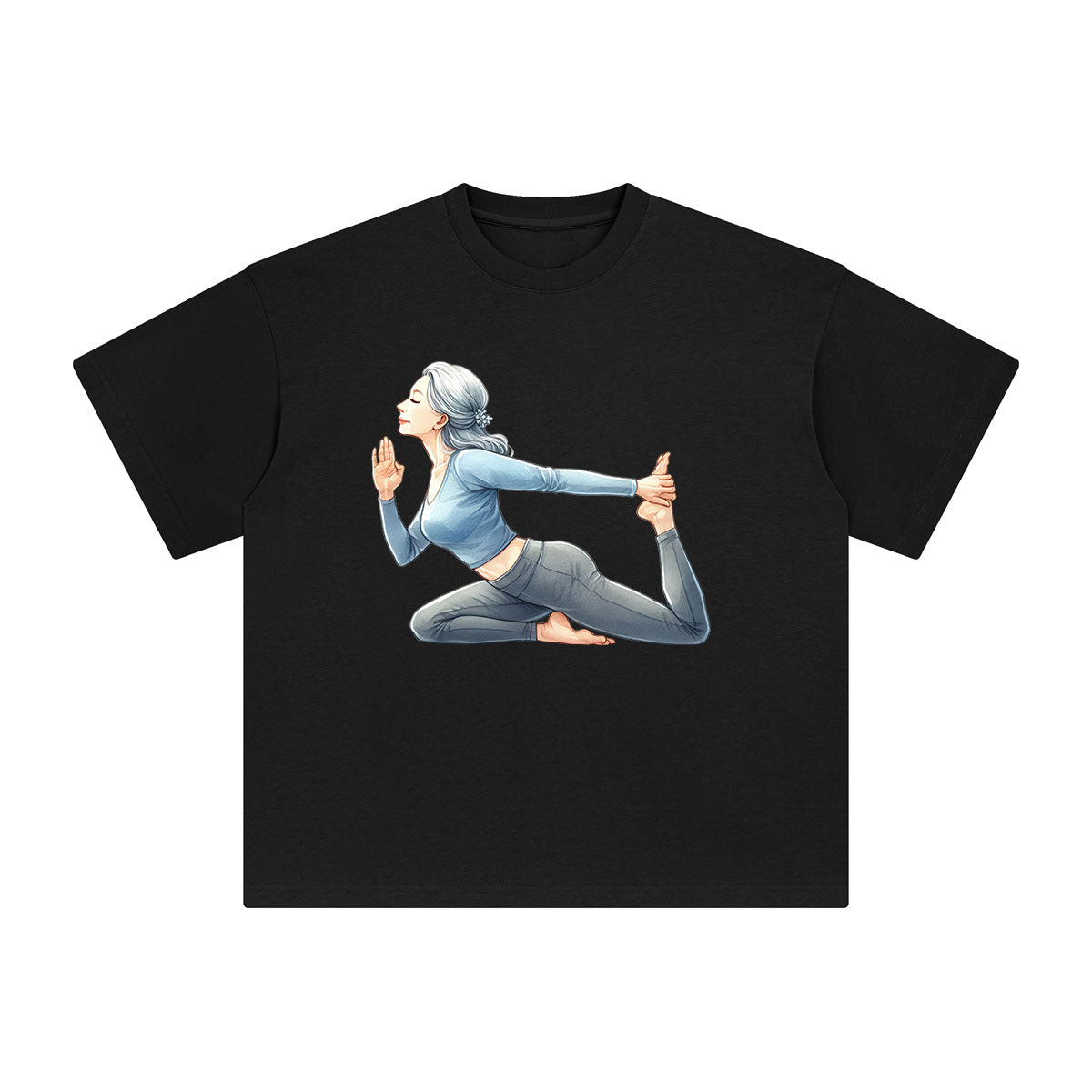 Yoga Mom Comic Graphic Tee-INNBLAC Fashion Apparel