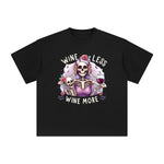 Wine Less Wine More Graphic Tee-INNBLAC Fashion Apparel