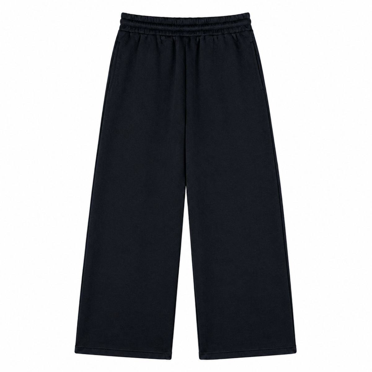 Quiet Luxury Old Money Style 320G Flower-Sand Straight-Leg Trousers