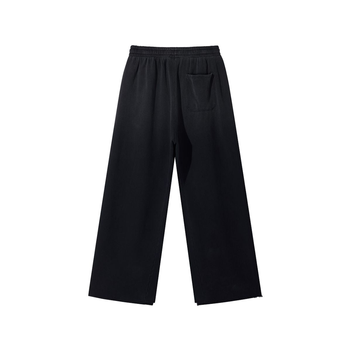 Gradient Monkey‑Wash Heavyweight Cotton Straight‑Leg Casual Pants