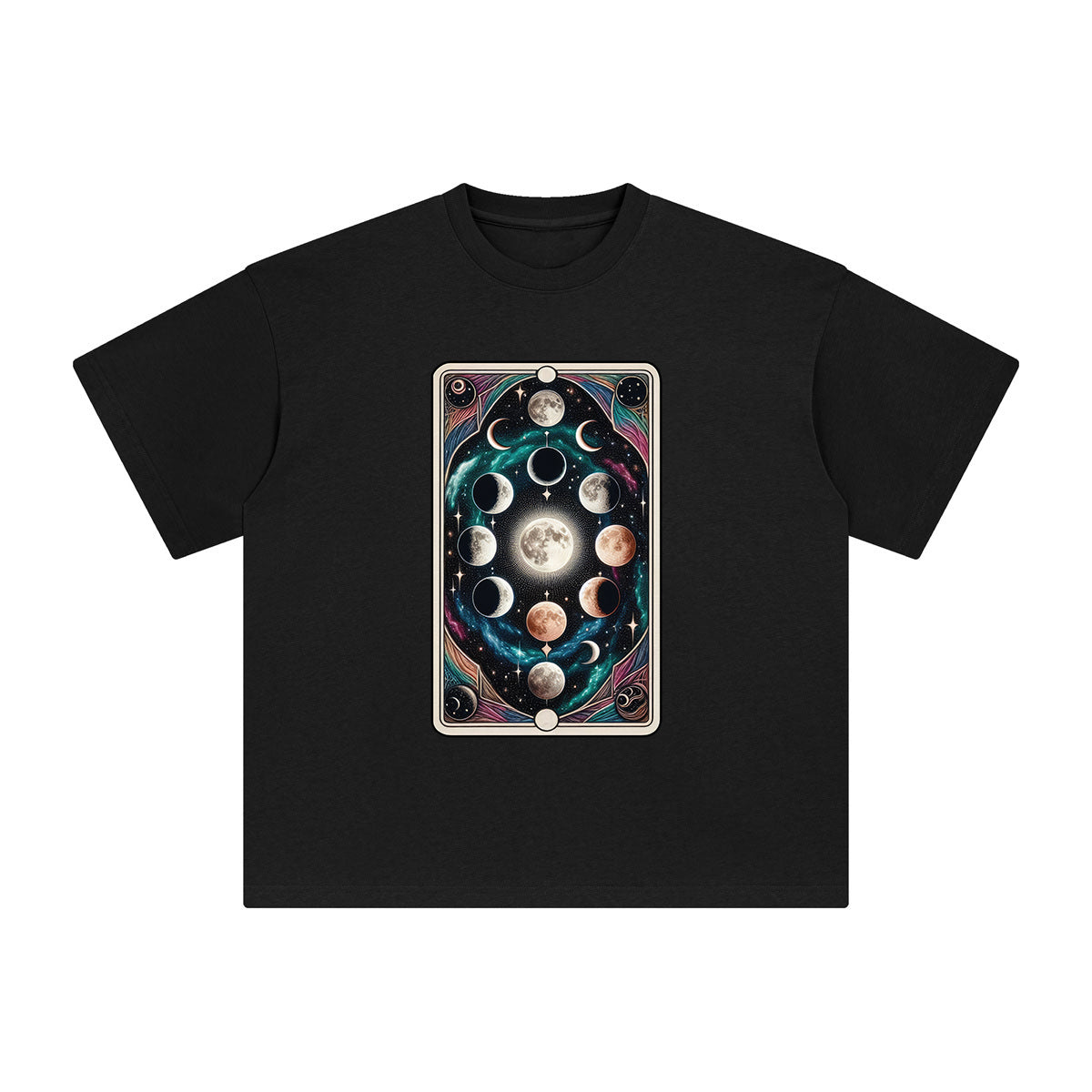 Mystical Moon Tarot Card Graphic Tee-INNBLAC Fashion Apparel