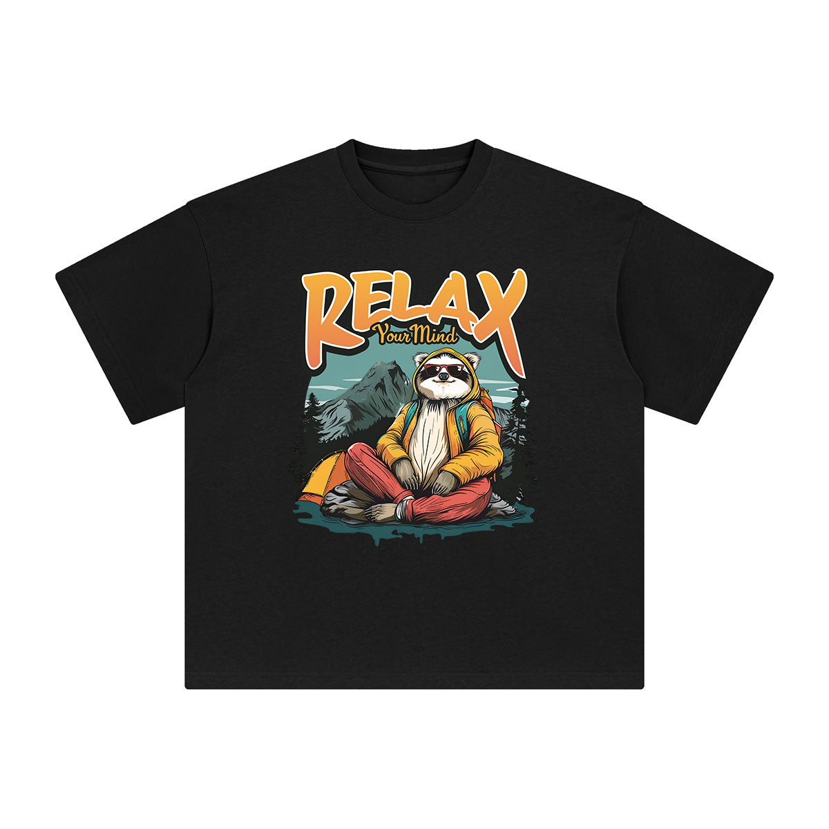 Relax Your Mind Graphic Tee-INNBLAC Fashion Apparel