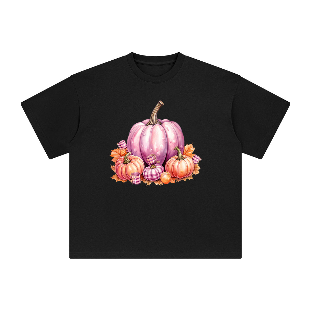 Pumpkin And Candy Graphic Tee-INNBLAC Fashion Apparel