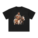 Man Riding Horse Graphic Tee-INNBLAC Fashion Apparel