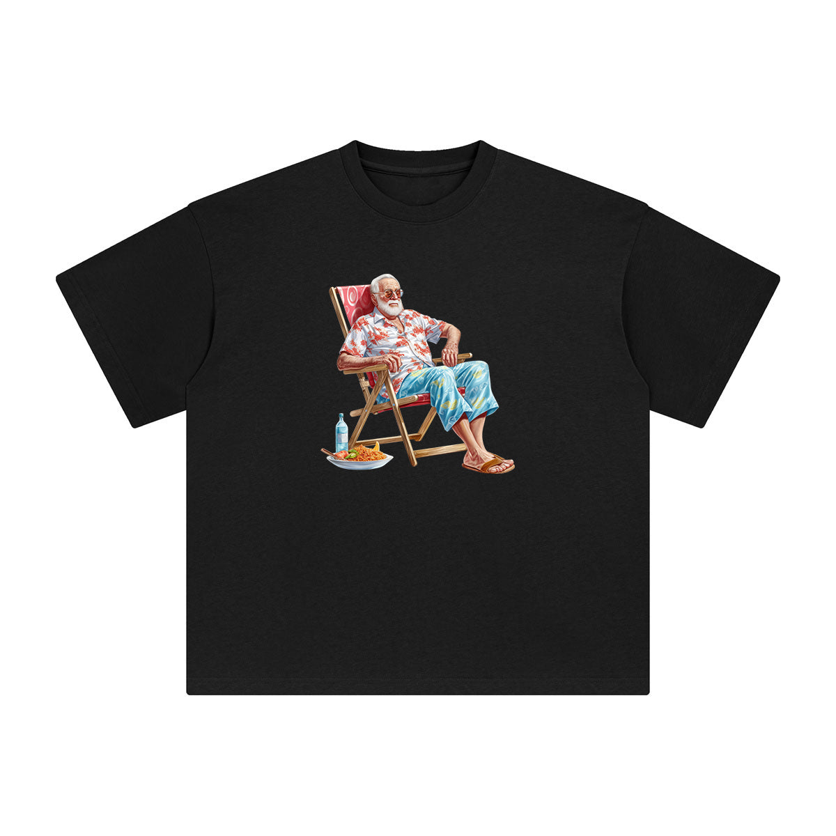 Grandpa Sleeping Graphic Tee-INNBLAC Fashion Apparel